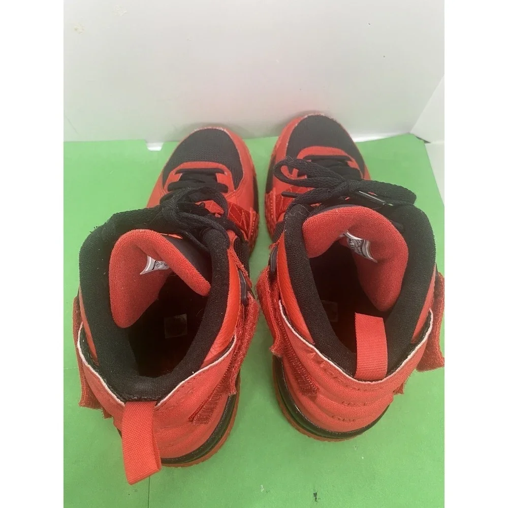 Nike Air Raid University Red Black 642330-600 Bred Mens Size 10.5 High Top